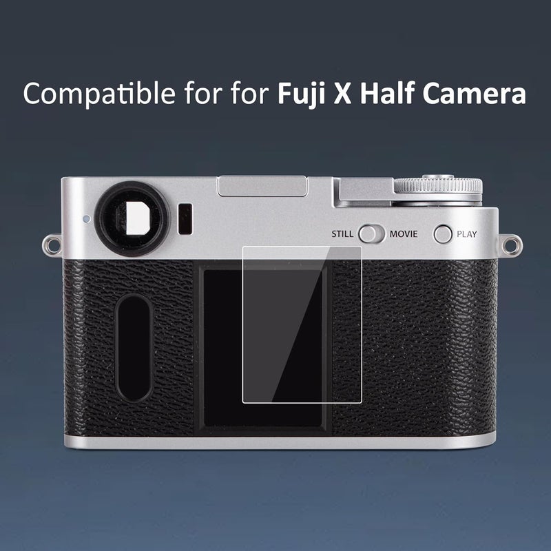 kinokoo (3 Packs) Fuji X Half/X-Half Screen Protector, 0.25mm 9H Hardness Tempered Glass Film for Fujifilm X Half/X-Half Compact Camera LCD Screen Acessories - Anti-Scratch & Easy Installation - Image 2